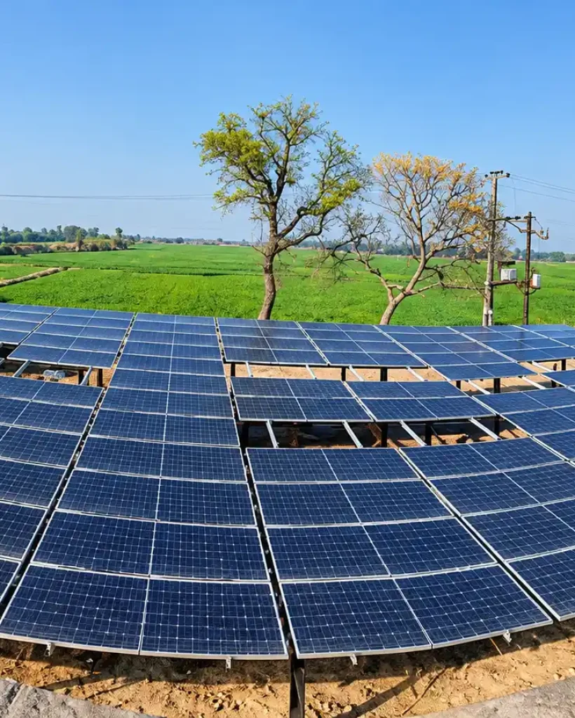Rural Solar Array Panorama